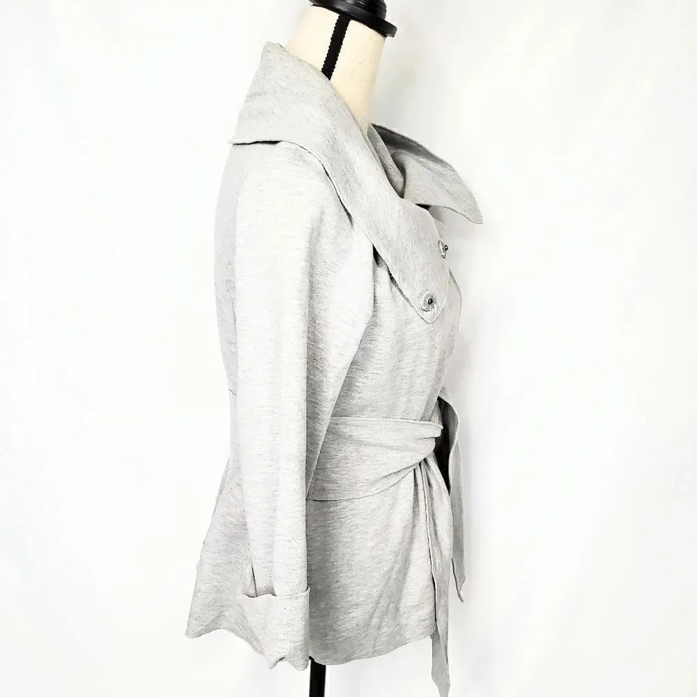 Luii Shawl Collar Tie Jersey Jacket - Picture 4 of 12